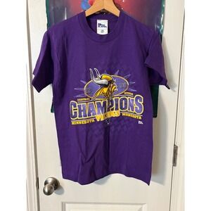 Vintage Pro Player Minnesota Vikings 1998 Champions Shirt Kids XL 18/20 Purple